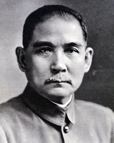 Ritratto di Sun Yat-sen (1866-1925), rivoluzionario e statista cinese da Chinese Photographer