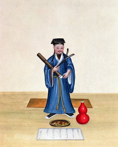 Un Taoista in Cina, c.1785 da Chinese School