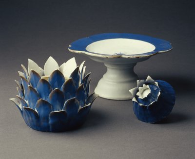 Zuppiera a forma di verdura con coperchio e tazza, Periodo Jiaqing (1796-1820) c.1800 da Chinese School
