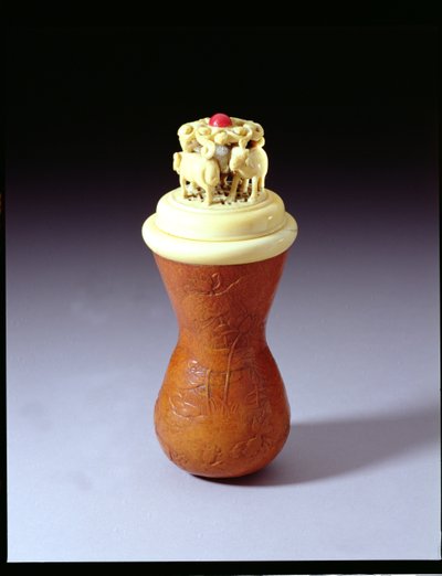 Gabbia per grilli in zucca e avorio cinese da Chinese School