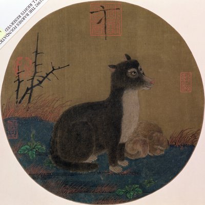 Cani, Dinastia Hui-Tsung, 1100-35 da Chinese School