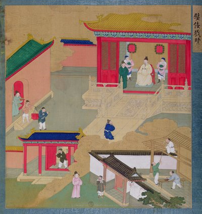 Imperatore Ngai Ti (6-1 a.C.) da Chinese School