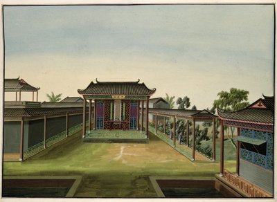 Scena di giardino, c.1820-40 da Chinese School
