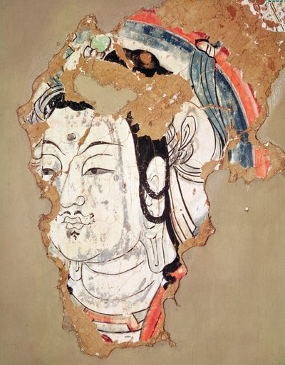 Testa di Buddha con un