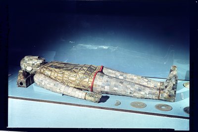 Abito funerario in giada, dalla tomba della Principessa Tou Wan, moglie di Liu Sheng (m.113 a.C.) da Lingshang, Man-ch