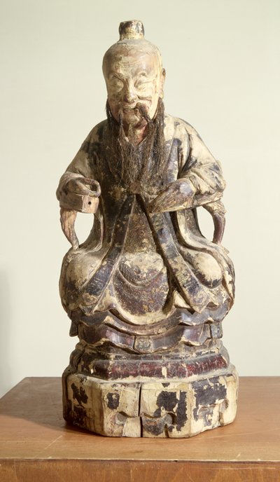 Lao-Tzu (c.604-531) che indossa la corona di un Maestro da Chinese School