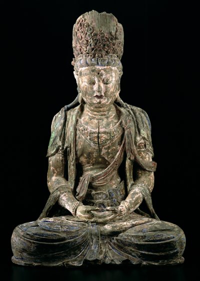 Grande bodhisattva seduto in meditazione, dinastia Jin (1115-1234) da Chinese School