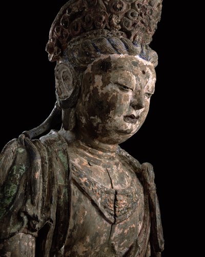 Grande bodhisattva seduto in meditazione, dinastia Jin (1115-1234) (dettaglio) da Chinese School