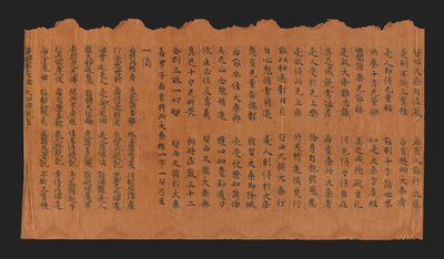 Manoscritto del Sutra sul solenne raggiungimento della Buddhità (Datong fangguang chanhui miezui zhuangyan chengfo jing), VII-VIII secolo da Chinese School