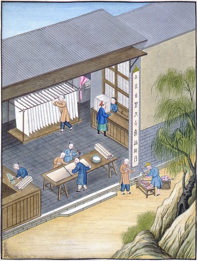 Produzione della carta, Cina da Chinese School