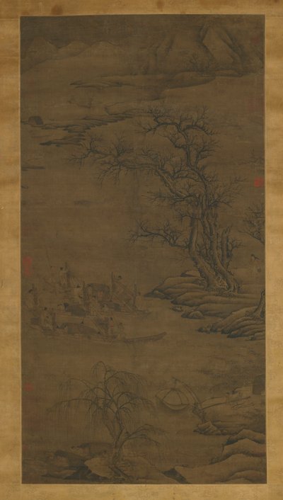 Piaceri della pesca, dinastia Ming da Chinese School