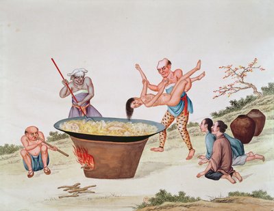 Immergere una donna in acqua bollente da Chinese School