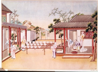 Produzione di porcellana da Chinese School