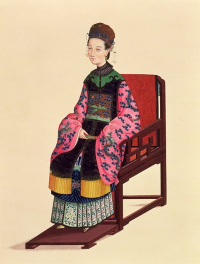 Ritratto di una donna tartara da Chinese School