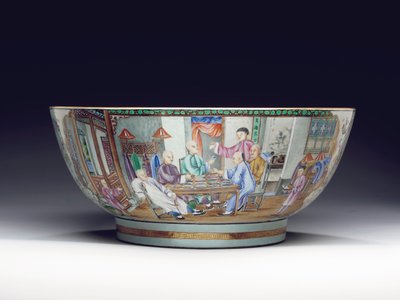 Raro e massiccio boccale da punch, c.1775 da Chinese School