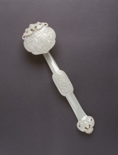 Scettro Ruyi (pietra celadon) da Chinese School