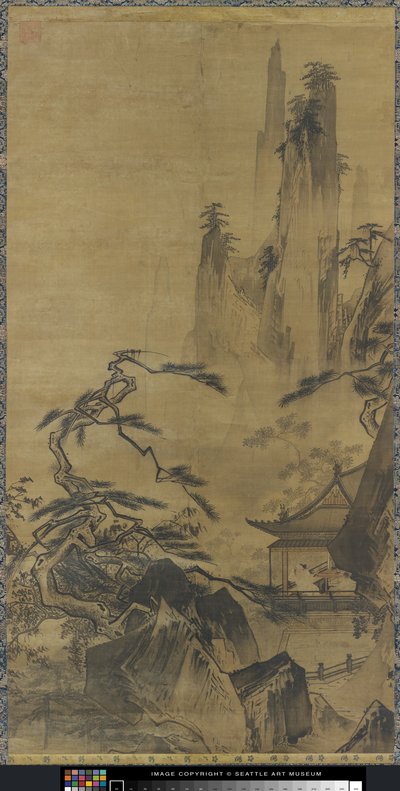 Studioso che guarda la luna da Chinese School