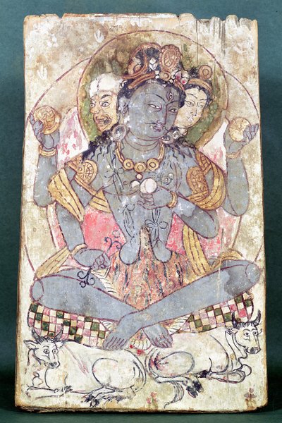Shiva da Dandan-Uiliq, Khotan, c.500-527 a.C. da Chinese School