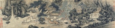 La Sala del Sollievo dei Genitori, Dinastia Ming o Qing, possibilmente XVII secolo da Chinese School