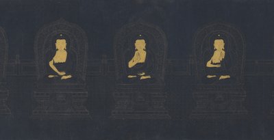 I Sette Buddha del Passato, forse dinastia Ming da Chinese School