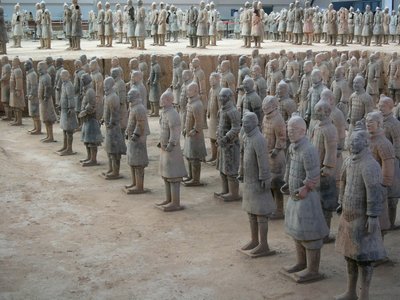 Museo di Xian, guerrieri di terracotta dalla tomba dell