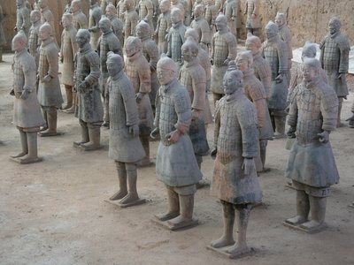 Museo di Xian, guerrieri di terracotta dalla tomba dell
