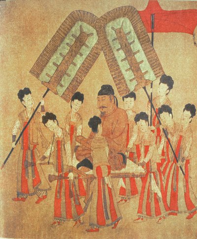 Imperatore Yongle, facsimile di rotolo cinese originale da Chinese School