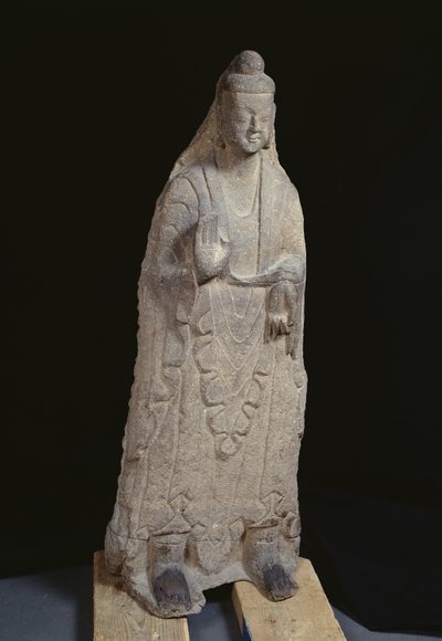 Statua del Buddha Sakyamuni, dinastia Wei settentrionale, c.386-534 (calcare) da Chinese School Chinese School