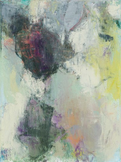 Composizione astratta, 2020, serie Heathland, olio su tela da Ching Fun Tso