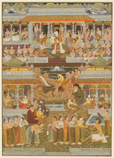 Amanti e amati: Un composito di scene dalla letteratura persiana, urdu e sanscrita da Chitarman II