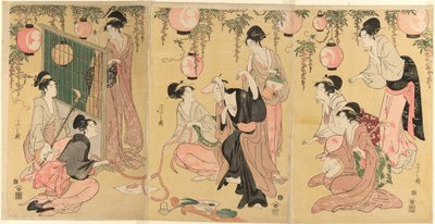 Una parodia di Yuranosuke nei quartieri del piacere (Mitate Yuranosuke yukyo) da Chobunsai Eishi