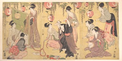 Una parodia di Yuranosuke nel quartiere a luci rosse da Chobunsai Eishi