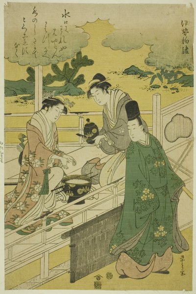 Parodia dei Racconti di Ise da Chobunsai Eishi