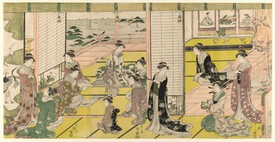 Una festa della poesia femminile da Chobunsai Eishi