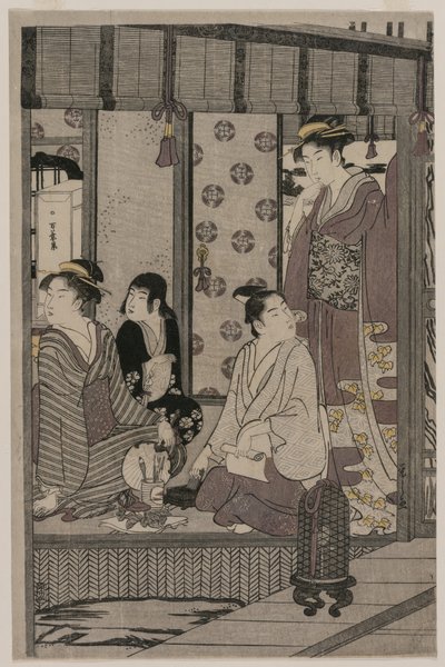 Gloria mattutina (dalla serie Il racconto di Genji in abito moderno elegante) da Chobunsai Eishi