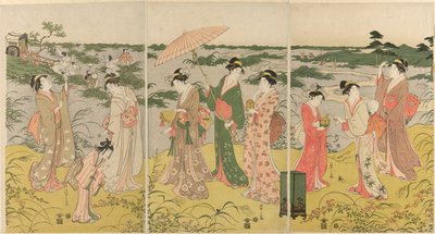 Parodia della caccia agli insetti di corte da Chobunsai Eishi