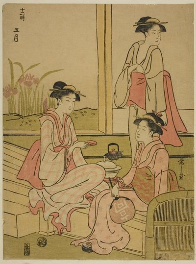 Il quinto mese, dalla serie "I dodici mesi" da Chobunsai Eishi