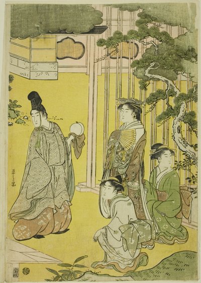 Wakana, Parte 1, dalla serie "Una parodia alla moda del racconto di Genji" da Chobunsai Eishi