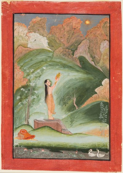 Adorazione del Sole Surya Puja, c. 1810 da Chokha