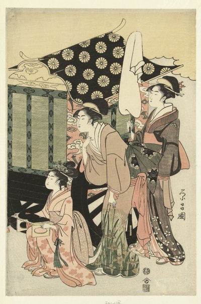 Prins Genji e Yugao da Chokosai Eisho