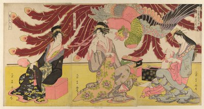 Le cortigiane del Chojiya in mostra durante il giorno (Chojiya hirumise) da Chokosai Eisho
