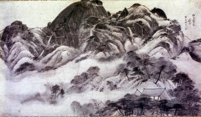 Arte coreana: Monte Inwang. Stampe di Chong Son (1676-1759). XVIII secolo. Collezione Jai Hyang John da Chong Son