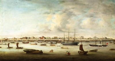 Barche da pesca cinesi, Shanghai, c.1857 da Chow Qua