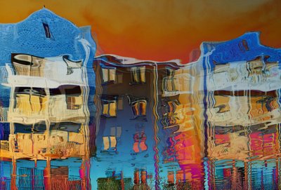 Riflessi vivaci della città da Chris Hamilton
