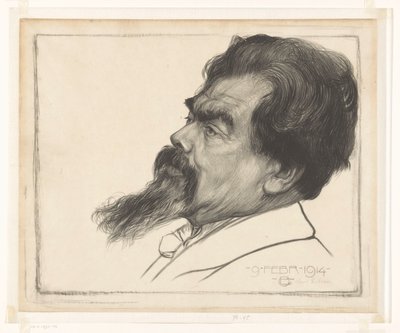 Ritratto di Jan Toorop da Chris Lebeau (signed by artist)