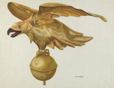 Segnavento con aquila da Chris Makrenos