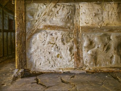 Muro imbiancato a calce e a graticcio da Christen Dalsgaard