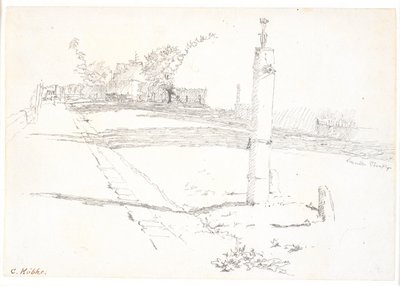 Il giardino con la fontana da Christen Købke