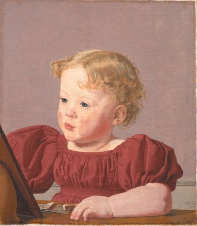 Ida Thiele, la futura signora Wilde, da bambina da Christen Købke