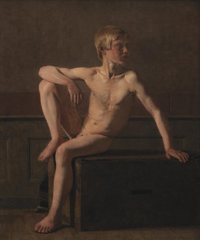 Figura nuda. Ragazzo seduto da Christen Købke